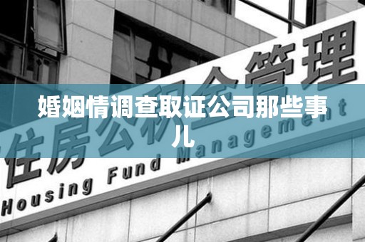 鹰潭婚姻情调查取证公司那些事儿