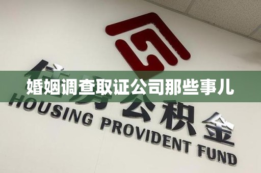 鹰潭婚姻调查取证公司那些事儿