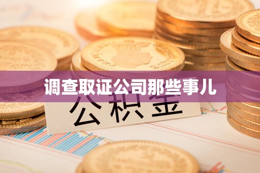 鹰潭调查取证公司那些事儿