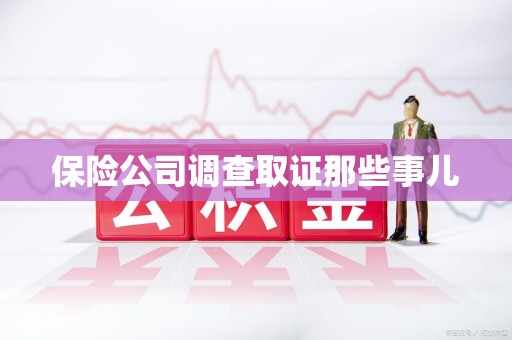 鹰潭保险公司调查取证那些事儿