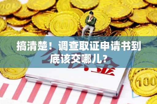 鹰潭搞清楚！调查取证申请书到底该交哪儿？