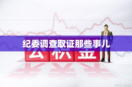 鹰潭纪委调查取证那些事儿